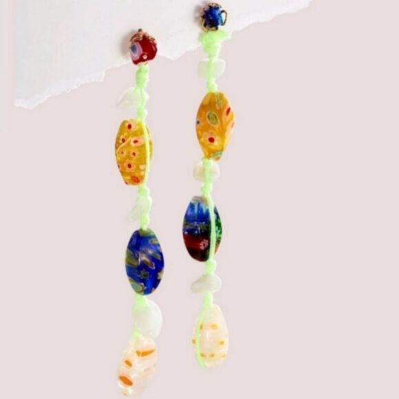 NWT Free People x‎ Ariana Ost Voyage Dangle Earrings - Picture 2 of 4